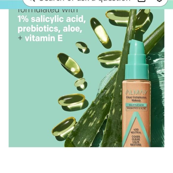 🆕💄 Almay Bundle Color Care Lip Oil-in-Stick Lipstick & Almay Foundation - Picture 10 of 11